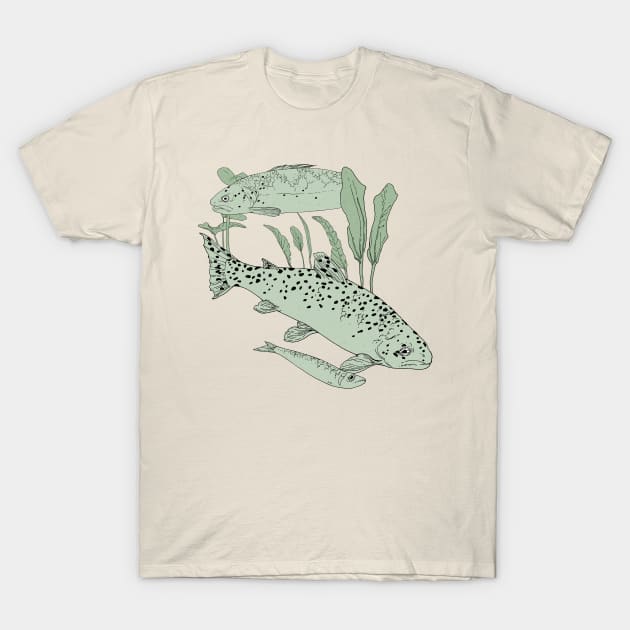 Fishes T-Shirt by Anna Dietzel